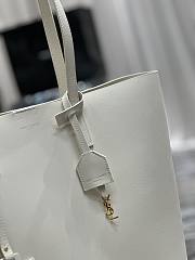 YSL Shopping Saint Laurent In Leather 600306 Vintage White Size 32×11.5×35 cm - 4