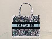 Medium Dior Book Tote White Multicolor Flowers Constellation Embroidery Size 36 x 27.5 x 16.5 cm - 1