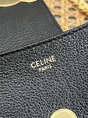 Celine Wiltern Clutch Triomphe Soft In Smooth Calfskin Black Size 31.5 X 16 X 1 CM - 5