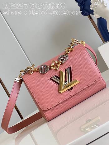 Louis Vuitton M23074 Twist PM Pink Size 19 x 15 x 9 cm