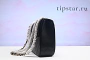 Chanel Black Vintage Jumbo Classic Flap Bag Size 30x20x9 cm - 3