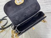 Dior Small 30 Montaigne Avenue Bag Black Box Calfskin Size 18 x 10 x 4.5 cm - 5