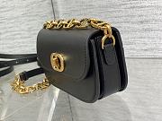 Dior Small 30 Montaigne Avenue Bag Black Box Calfskin Size 18 x 10 x 4.5 cm - 3