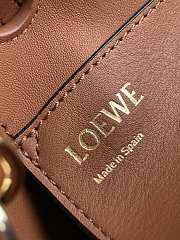 Loewe Small Anagram Tote Bag In Jacquard And Calfskin Size 29X25X14 cm - 4