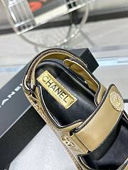 Chanel Sandals Green & Black G40182 - 3