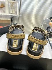 Chanel Sandals Green & Black G40182 - 2