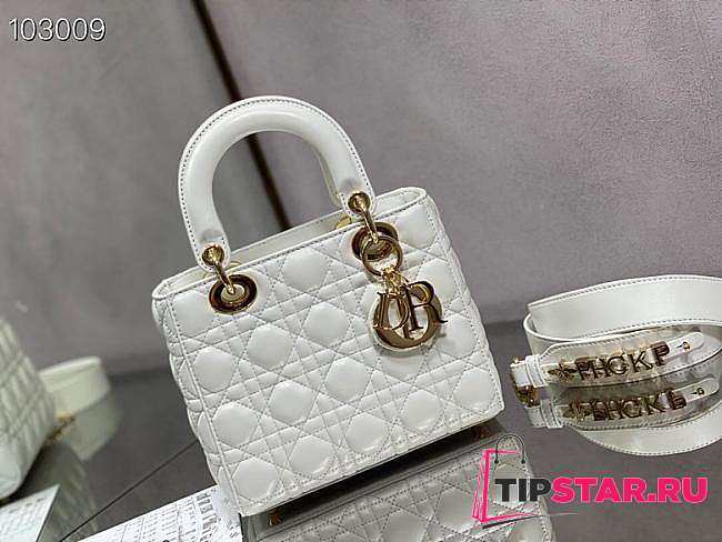 DIOR MINI LADY BAG (Latte Cannage Lambskin) M0505OCAL_M030 - 1