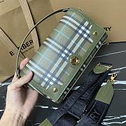 Burberry Top Handle Note Bag Olive Green Size 24 x 8 x 14cm - 2