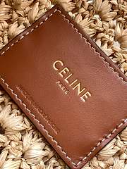 Celine Classic Panier Hobo Bag In Raffia And Calfskin Size 33 X 16 X 4 CM - 2
