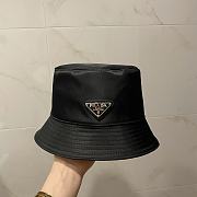 Prada Re-Nylon Bucket Black Hat - 2