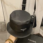 Prada Re-Nylon Bucket Black Hat - 3
