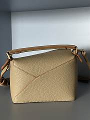 Loewe Mini Puzzle Bag In Soft Grained Calfskin Sand Size 18X12.5X8 cm - 2