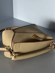 Loewe Mini Puzzle Bag In Soft Grained Calfskin Sand Size 18X12.5X8 cm - 4