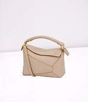 Loewe Mini Puzzle Bag In Soft Grained Calfskin Sand Size 18X12.5X8 cm - 1