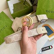 Gucci Golden Buckle Belt Width 3 cm - 1