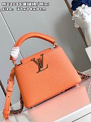 Louis Vuitton M22606 Capucines Mini Orange Size 21 x 14 x 8 cm - 1
