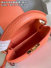 Louis Vuitton M22606 Capucines Mini Orange Size 21 x 14 x 8 cm - 4