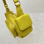 Miumiu Nappa Leather Pocket Bag Yellow Size 21x6x12 cm - 5