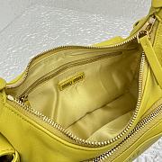 Miumiu Nappa Leather Pocket Bag Yellow Size 21x6x12 cm - 4