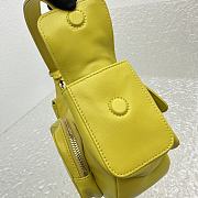 Miumiu Nappa Leather Pocket Bag Yellow Size 21x6x12 cm - 3