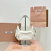 Miumiu Nappa Leather Pocket Bag White Size 21x6x12 cm - 1