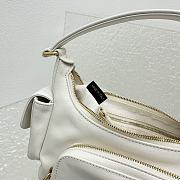 Miumiu Nappa Leather Pocket Bag White Size 21x6x12 cm - 4