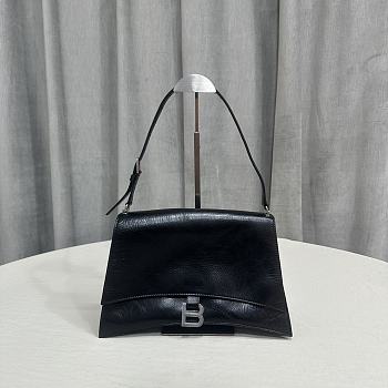 Balenciaga Women's Crush Medium Sling Bag In Black Size 31cm