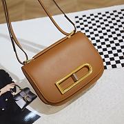 Delvaux Lingot in Olen Calf Brown 20.5x8.5x16.5cm - 2