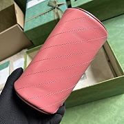 Gucci Blondie Mini Shoulder Bag Style ‎760170 Pink Size 10x18.5x10 cm - 2