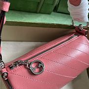 Gucci Blondie Mini Shoulder Bag Style ‎760170 Pink Size 10x18.5x10 cm - 4