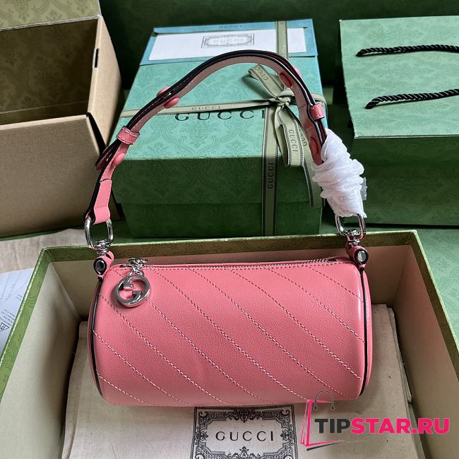 Gucci Blondie Mini Shoulder Bag Style ‎760170 Pink Size 10x18.5x10 cm - 1