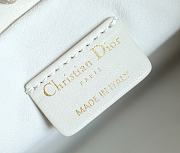 Lady Dior Milly Mini Bag White Cannage Lambskin Size 19 x 13 x 5cm - 4