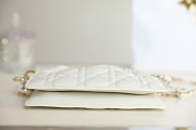Lady Dior Milly Mini Bag White Cannage Lambskin Size 19 x 13 x 5cm - 2