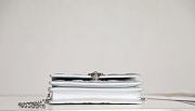 Miss Dior Mini Bag Iridescent Metallic Silver-Tone Cannage Lambskin Size 21 x 11.5 x 4.5 cm - 5