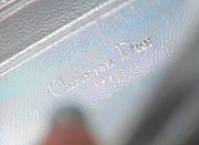 Miss Dior Mini Bag Iridescent Metallic Silver-Tone Cannage Lambskin Size 21 x 11.5 x 4.5 cm - 2