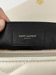 YSL Small Loulou In Quilted Leather 494699 Blanc Vintage Size 23x9x18 cm - 5
