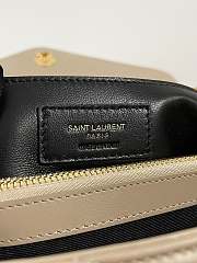 YSL Small Loulou In Quilted Leather 494699 Greyish Brown Size 23x9x18 cm - 2