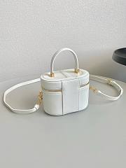 Dior Small CD Signature Vanity Case Latte Calfskin with Embossed CD Signature Size 16 x 11 x 9.5 cm - 4