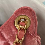 Chanel Small Hobo Bag Pink Velvet AS4323 Size 17 × 19 × 6 cm - 4