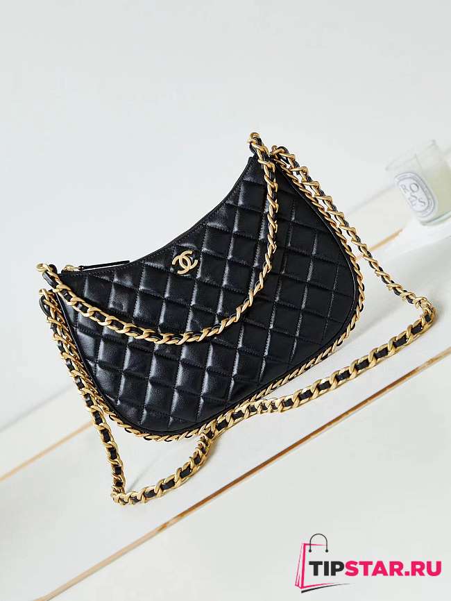 Chanel Large Hobo Bag Black AS4368 Size 18 × 29 × 2 cm - 1