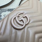 Gucci GG Marmont Matelassé Shoulder Bag 447632 Rose Beige Size 24x13x7cm - 2