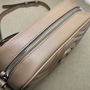 Gucci GG Marmont Matelassé Shoulder Bag 447632 Rose Beige Size 24x13x7cm - 3