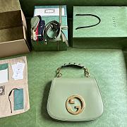 Gucci Blondie Top Handle Bag Light Green 721172 Size 29*22*7cm - 3