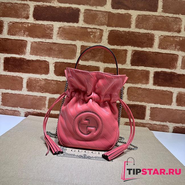 Gucci Blondie Mini Bucket Bag 760313 Pink Size 19x 15x 8cm - 1