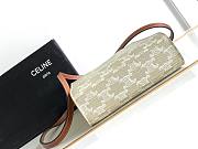 Celine Mini Vertical Cabas In Triomphe Canvas And Calfskin Size 17 X 20.5 X 6 CM - 3
