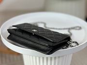 Chanel Classic Wallet On Chain AP0250 Lambskin Black Size 12.3 × 19.2 × 3.5 cm - 5