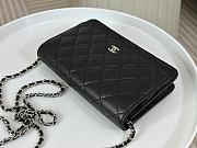 Chanel Classic Wallet On Chain AP0250 Lambskin Black Size 12.3 × 19.2 × 3.5 cm - 3