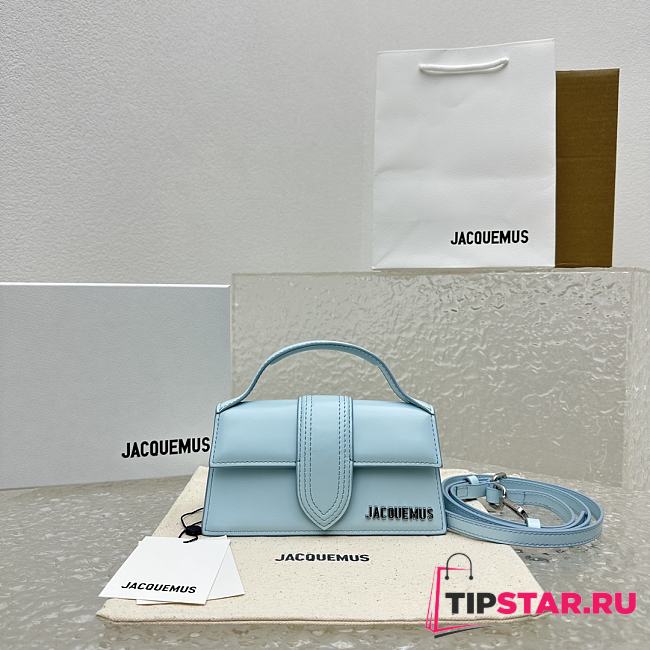 Jacquemus Le Bambino Le Chouchou Small Flap Bag Light Blue Size 17.5x9 cm - 1