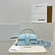 Jacquemus Le Bambino Le Chouchou Small Flap Bag Light Blue Size 17.5x9 cm - 1