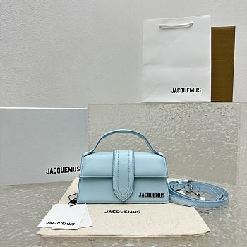 Jacquemus Le Bambino Le Chouchou Small Flap Bag Light Blue Size 17.5x9 cm